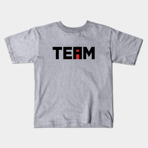 The i in TEAM Kids T-Shirt by Haasbroek